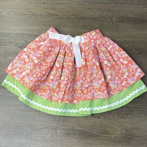 Girl's Matilda Jane Valencia Skirt Hello Lovely Girls Orange Floral Size 2